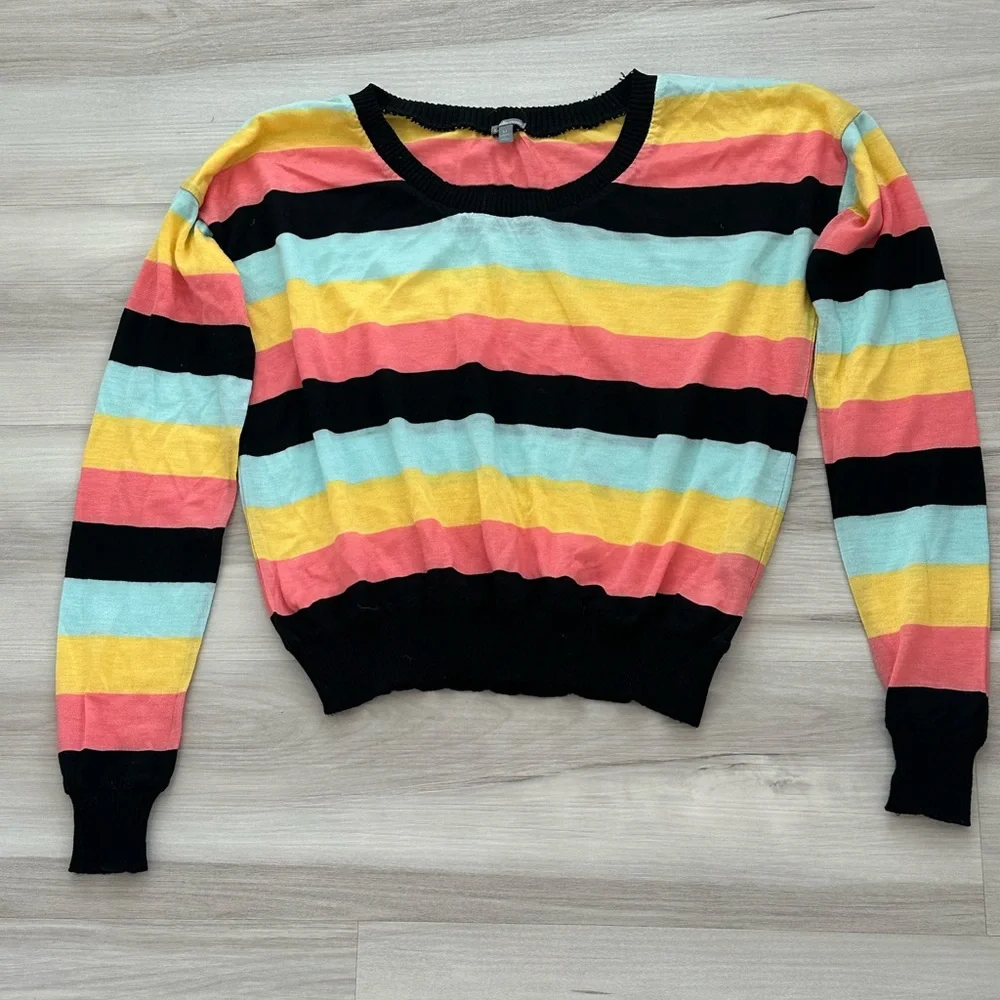 Colorful Striped Sweater - Picture 2 of 2